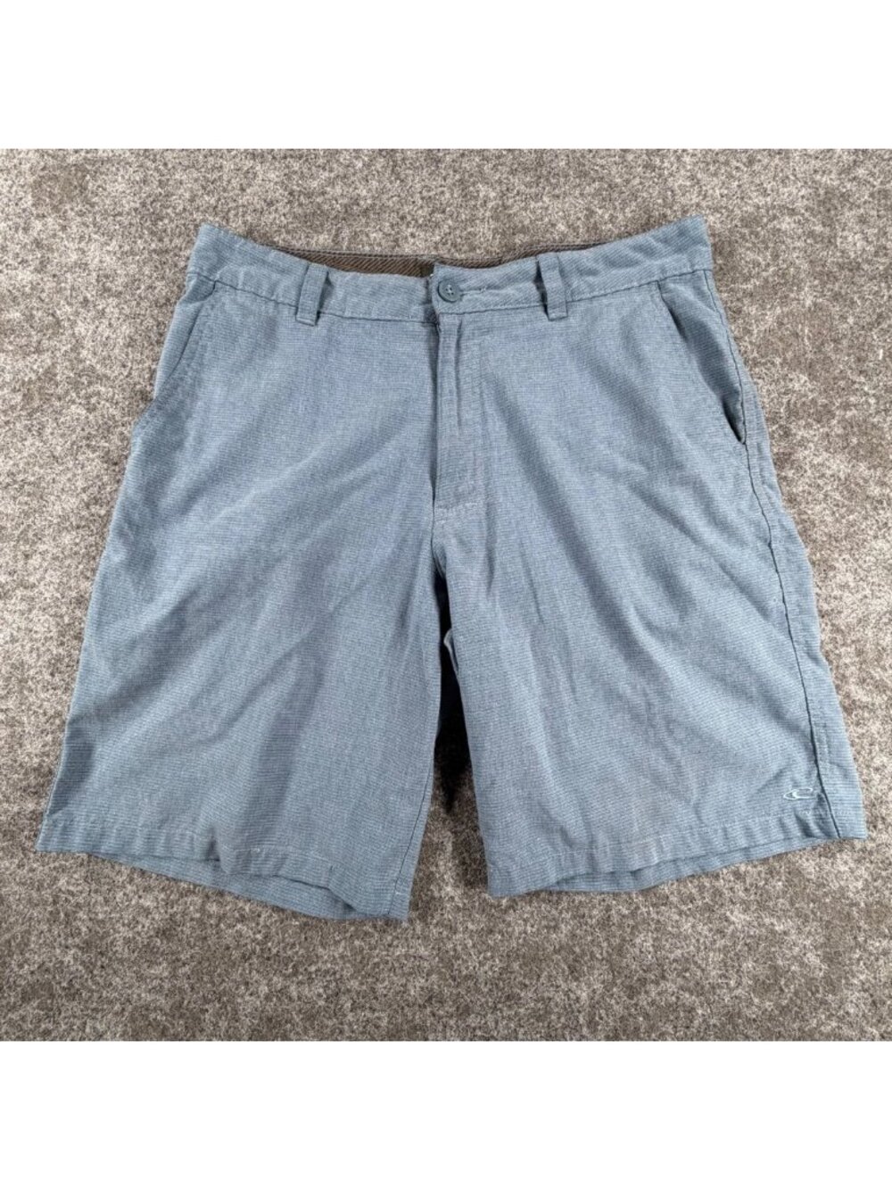 O'Neill Chino Shorts Mens 32 Blue Flat Front Mid Rise Outdoor‎ Versatile Wear